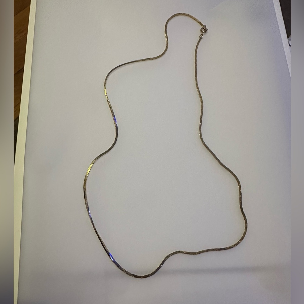 Vintage Korean gold tone chain‎ like necklace